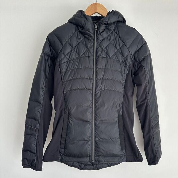 Lululemon Down Jacket Womens 6 Puffer Hooded Quilted Insulated Zip Down For Run - Picture 1 of 16